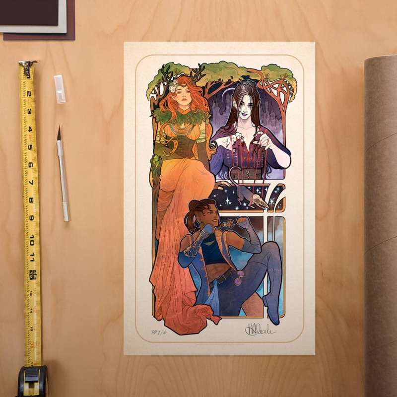 SPOTT-GR Critical Role Art Print Marisha Ray: 10th Anniversary Art Nouveau Illustrations 46 x 28cm - Χωρίς Πλαίσιο
