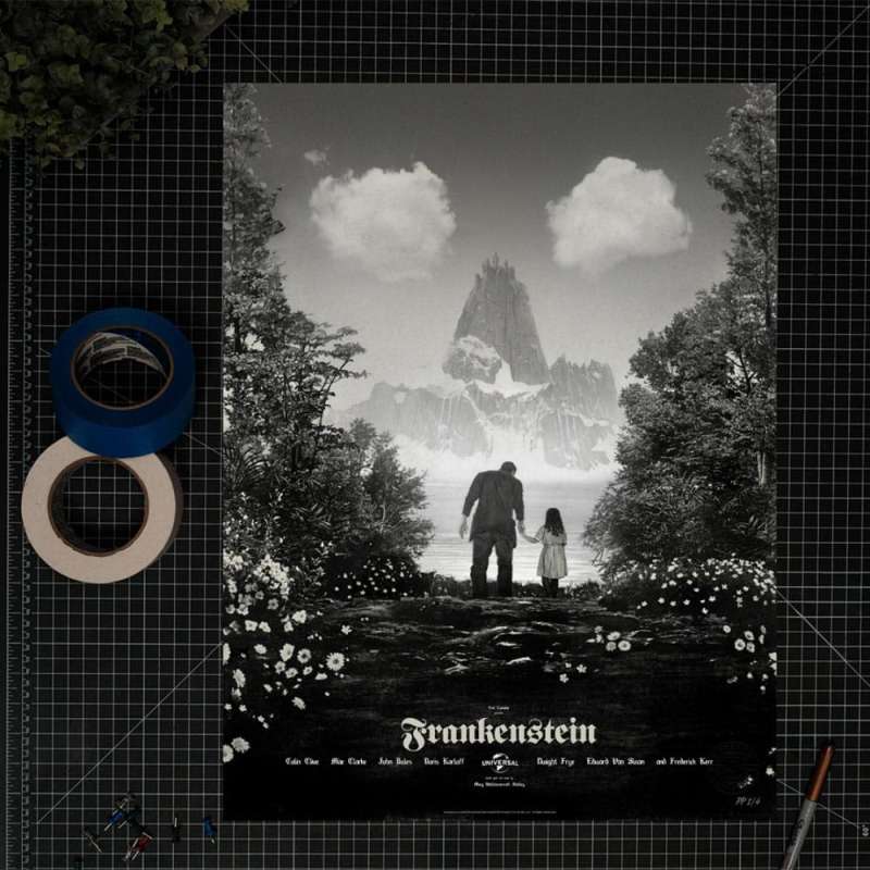 SPOTT-GR Frankenstein Art Print Frankenstein by Greg Ruth 61 x 46cm - Χωρίς Πλαίσιο