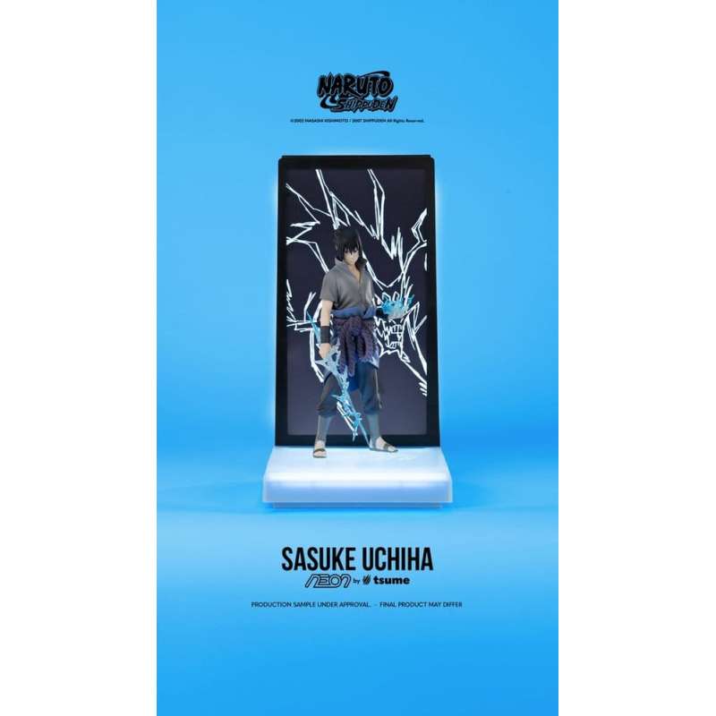 SPOTT-GR Naruto - Neon Φιγούρα Δράσης (Αναλογία 1/9) Sasuke Uchiha με Ύψος 25cm