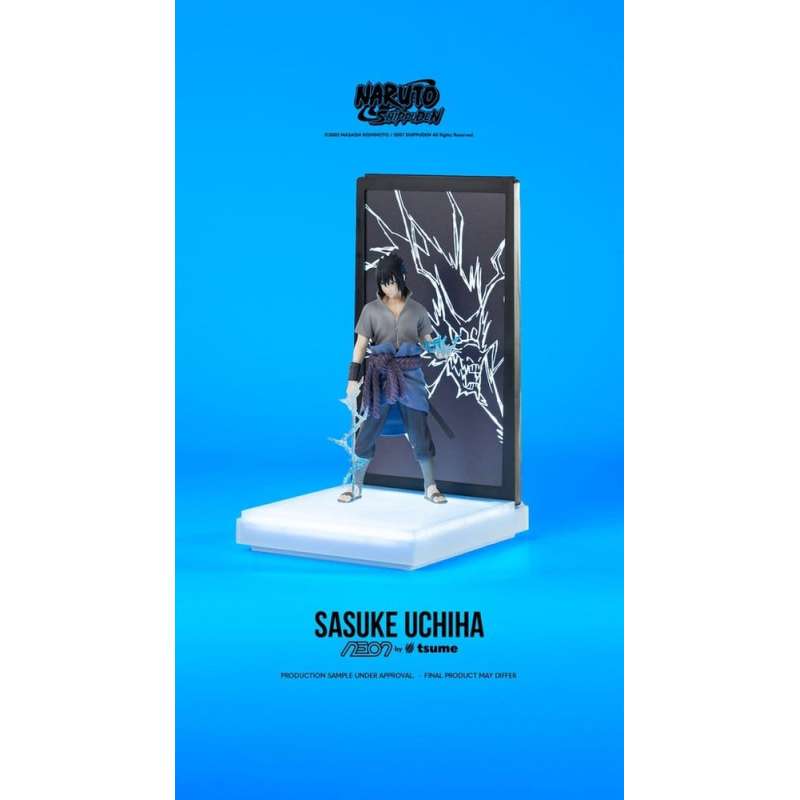 SPOTT-GR Naruto - Neon Φιγούρα Δράσης (Αναλογία 1/9) Sasuke Uchiha με Ύψος 25cm