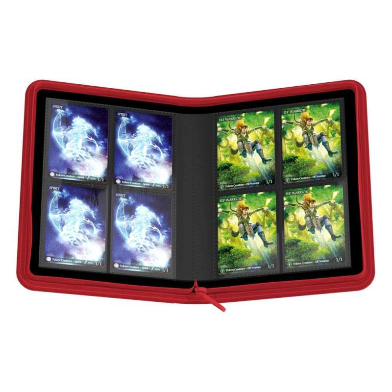 SPOTT-GR Ultimate Guard Zipfolio 160 8-Pocket Xenoskin - Red