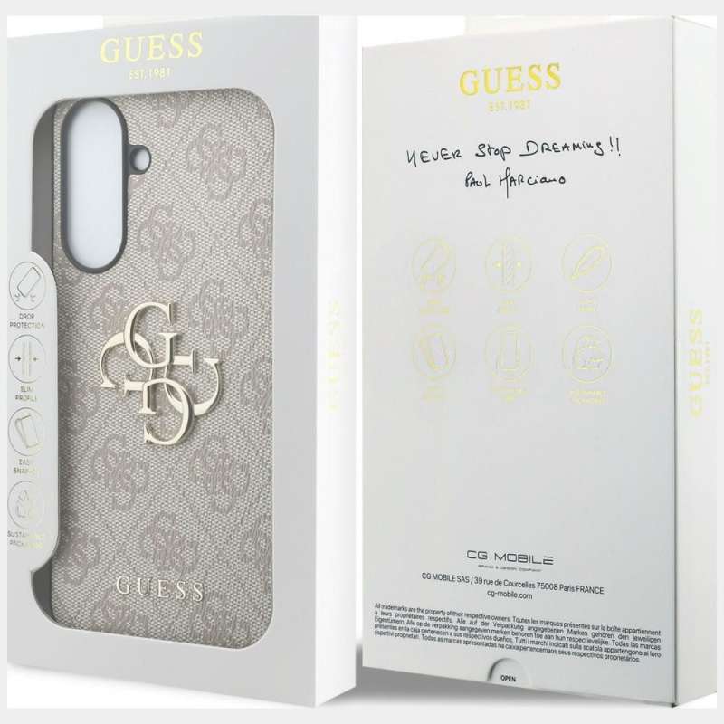 SPOTT-GR GUESS - Θήκη για Samsung Galaxy A37 (4G PU Big Logo) σε Ροζ Χρώμα