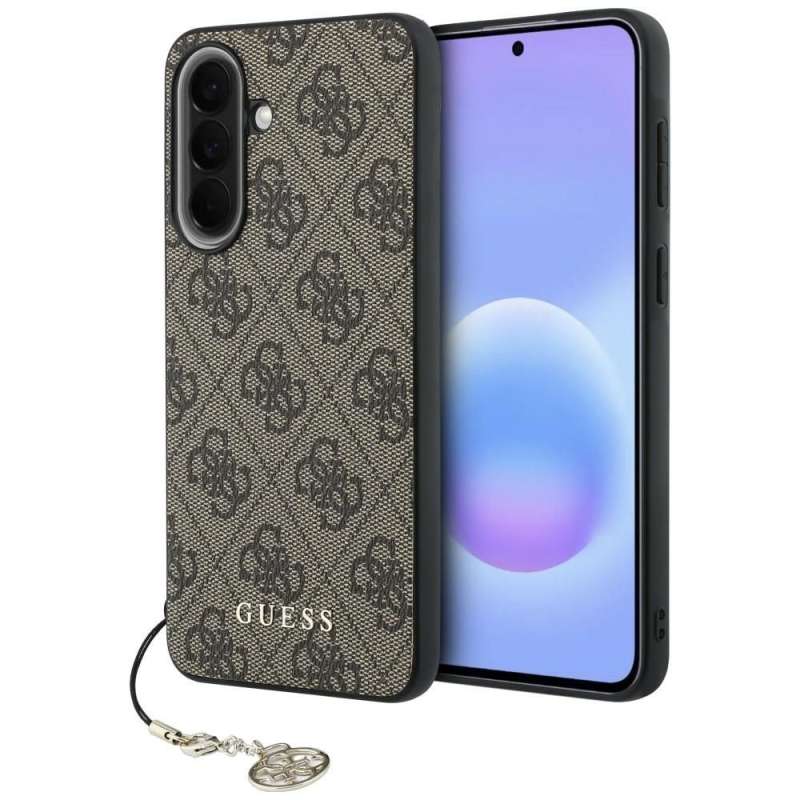 SPOTT-GR GUESS - Θήκη για Samsung Galaxy A57 (PU 4G Classic Logo with Charm) σε Καφέ Χρώμα