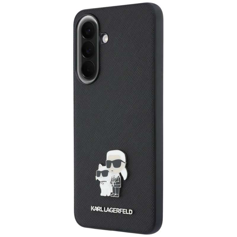 SPOTT-GR Karl Lagerfeld - Θήκη για Samsung Galaxy A37 (Saffiano W/ K&C Metal Logo) σε Μαύρο Χρώμα