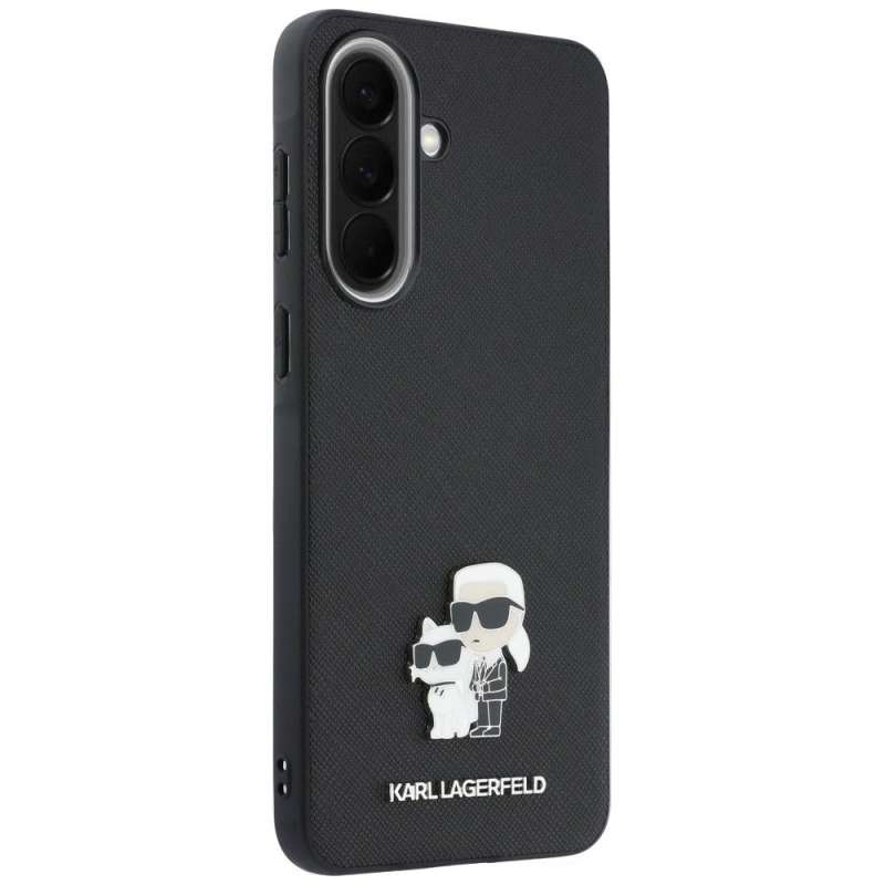 SPOTT-GR Karl Lagerfeld - Θήκη για Samsung Galaxy A37 (Saffiano W/ K&C Metal Logo) σε Μαύρο Χρώμα