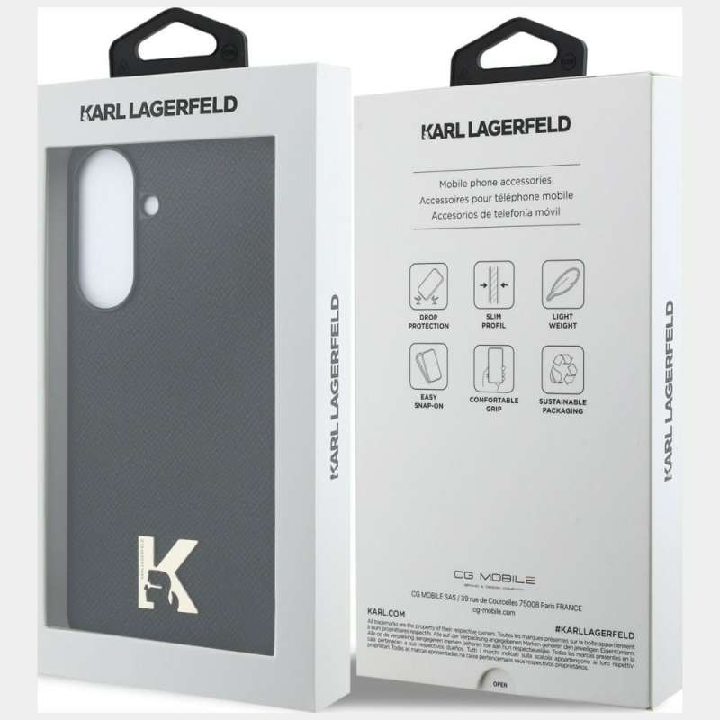 SPOTT-GR Karl Lagerfeld - Θήκη για Samsung Galaxy A57 (PU W/ KHEAD LOGO) σε Μαύρο Χρώμα