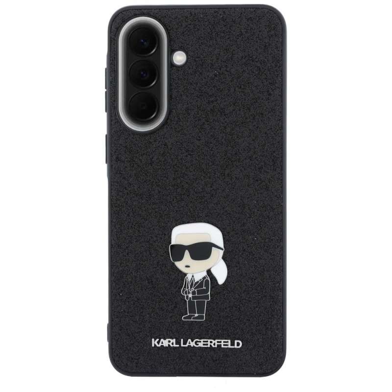 SPOTT-GR Karl Lagerfeld - Θήκη για Samsung Galaxy A37 (Fixed Glitter Ikonik Logo Metal Pin) σε Μαύρο Χρώμα