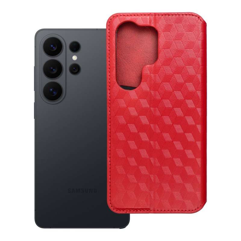 SPOTT-GR Cubic Book Cover - Θήκη για Motorola Moto G67 / G77 σε Κόκκινο Χρώμα