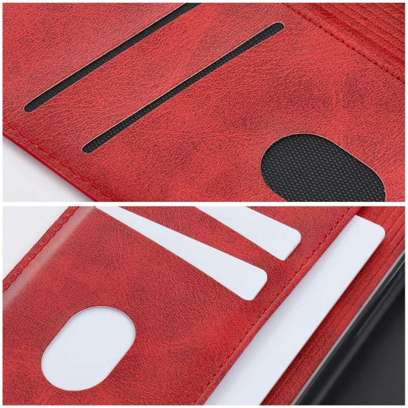 SPOTT-GR Cubic Book Cover - Θήκη για Motorola Moto G67 / G77 σε Κόκκινο Χρώμα