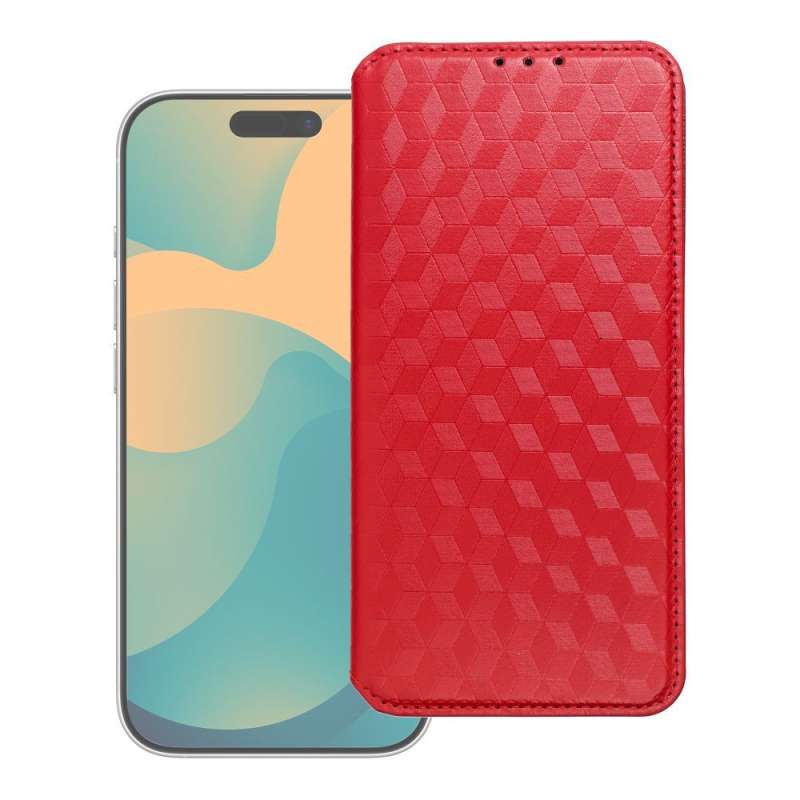 SPOTT-GR Cubic Book Cover - Θήκη για Xiaomi 17 σε Κόκκινο Χρώμα