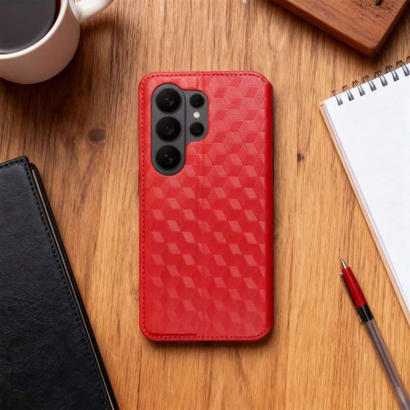 SPOTT-GR Cubic Book Cover - Θήκη για Xiaomi 17 σε Κόκκινο Χρώμα