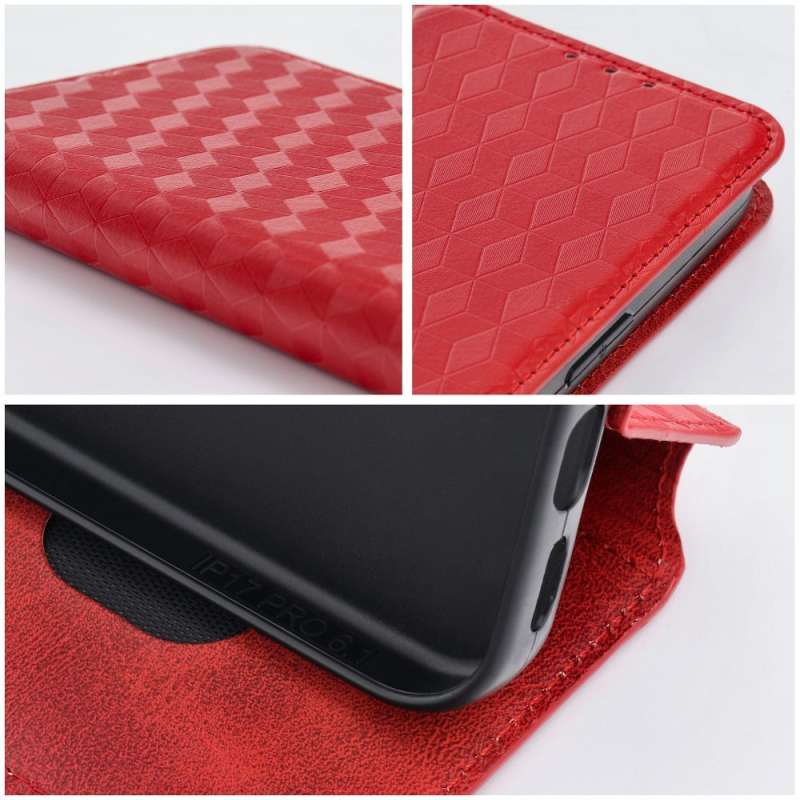SPOTT-GR Cubic Book Cover - Θήκη για Xiaomi 17 σε Κόκκινο Χρώμα