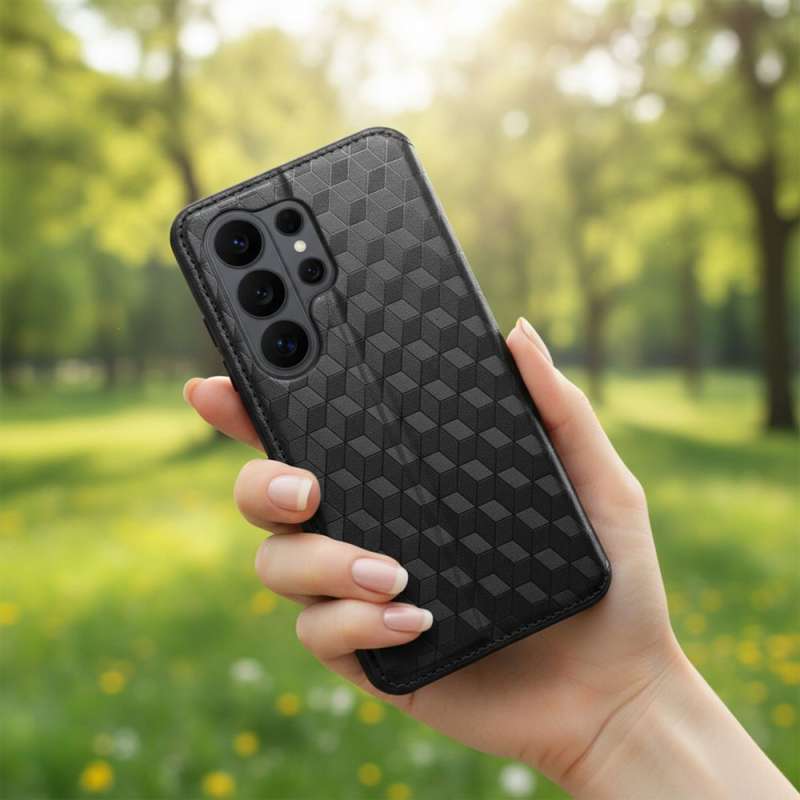 SPOTT-GR Cubic Book Cover - Θήκη για Xiaomi 17 σε Μαύρο Χρώμα