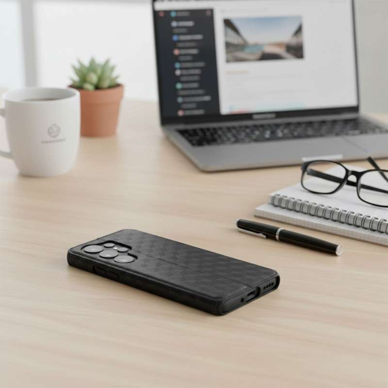 SPOTT-GR Cubic Book Cover - Θήκη για Xiaomi 17 Pro σε Μαύρο Χρώμα