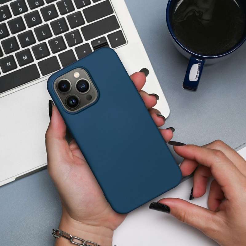 SPOTT-GR Silicone Matte - Θήκη για Honor 600 Pro σε Μπλε Χρώμα