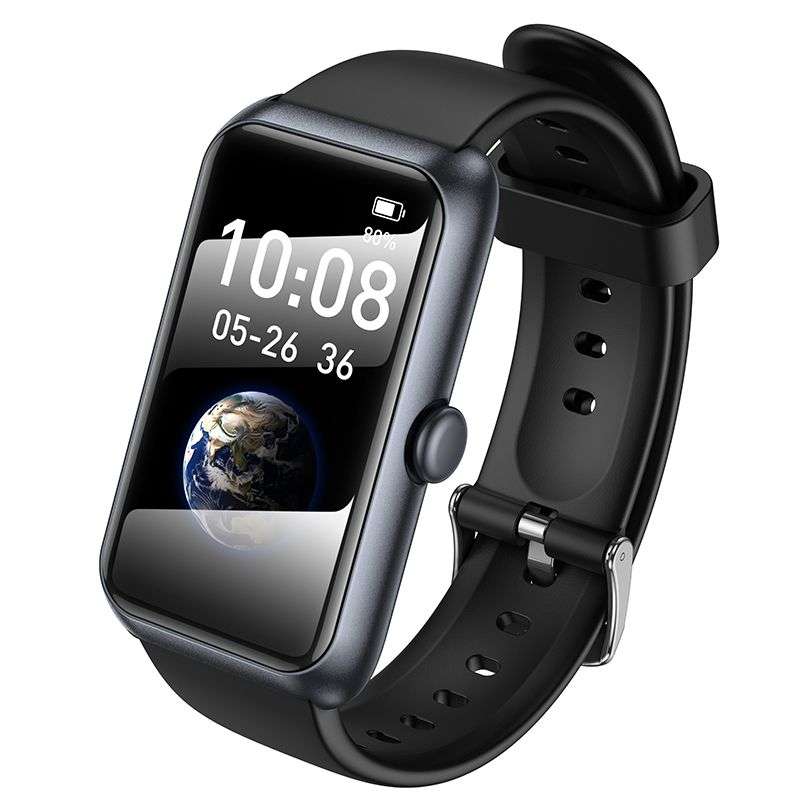 SPOTT-GR Hoco Y34 - Smartwatch με Δυνατότητα Κλήσεων και Αδιαβροχοποίηση IP67 σε Μαύρο Χρώμα
