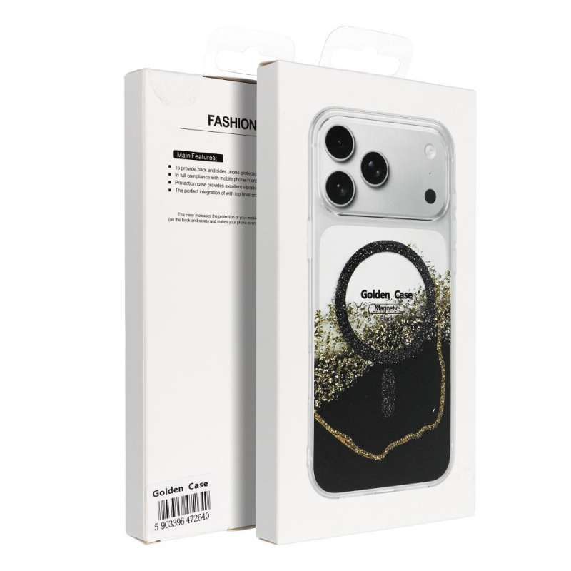 SPOTT-GR Golden Case - Θήκη για Apple iPhone 17 με Υποστήριξη MagSafe σε Μαύρο Χρώμα