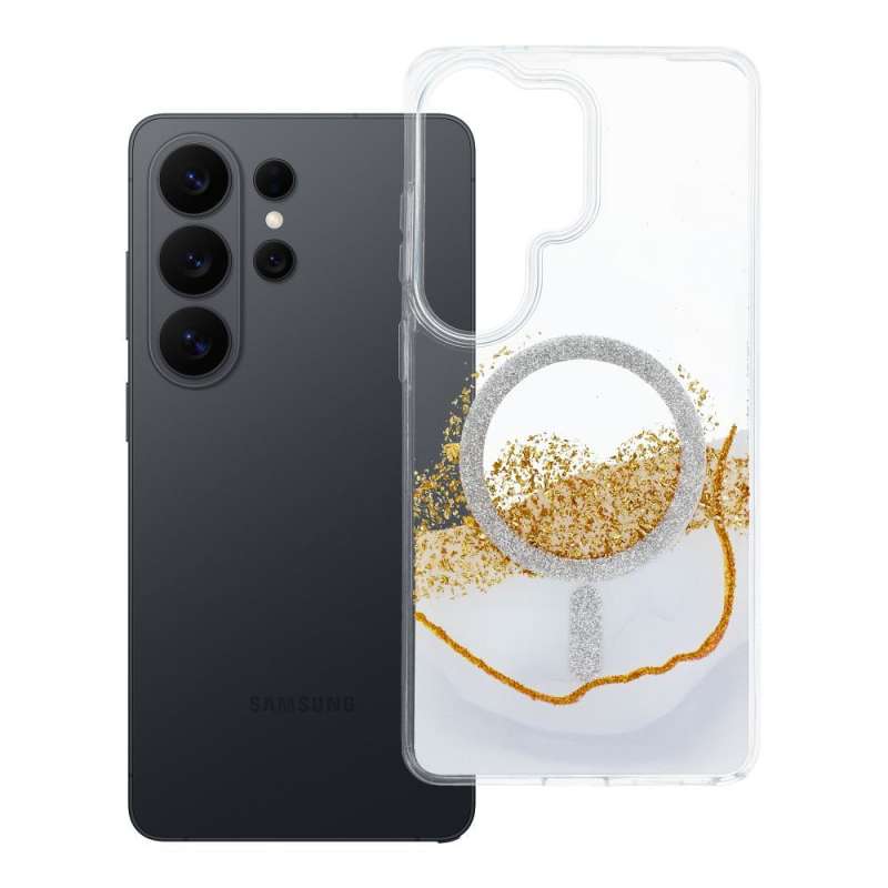 SPOTT-GR Golden Case - Θήκη για Samsung Galaxy S26 Ultra με Υποστήριξη MagSafe σε Άσπρο Χρώμα