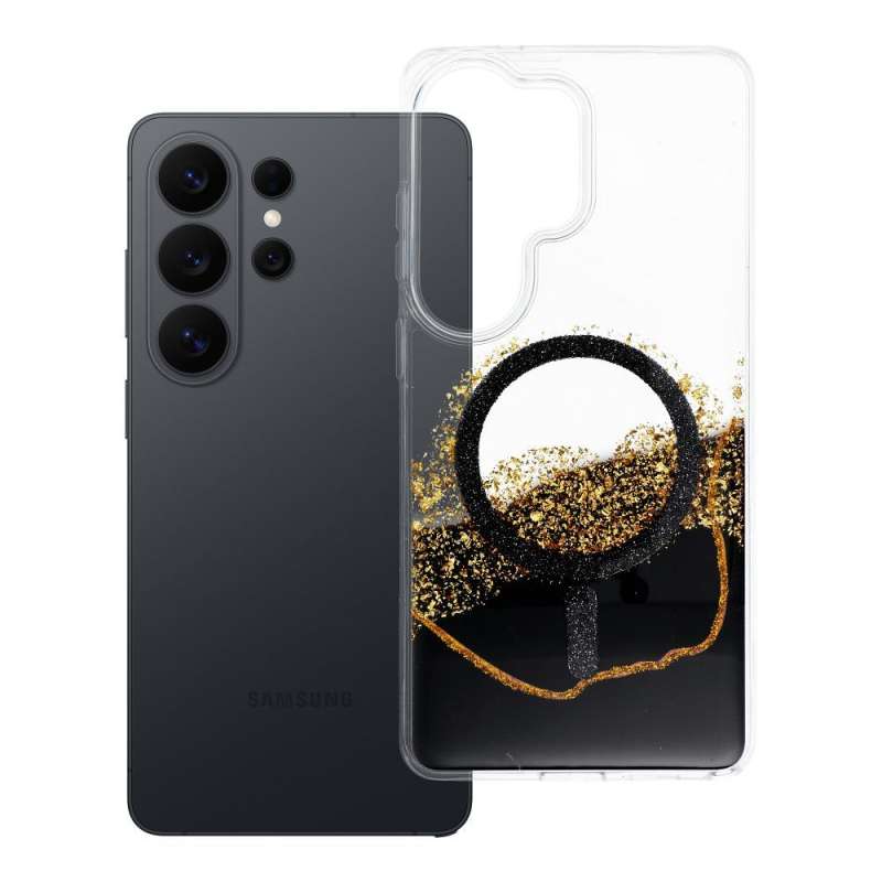SPOTT-GR Golden Case - Θήκη για Samsung Galaxy S26 Ultra με Υποστήριξη MagSafe σε Μαύρο Χρώμα