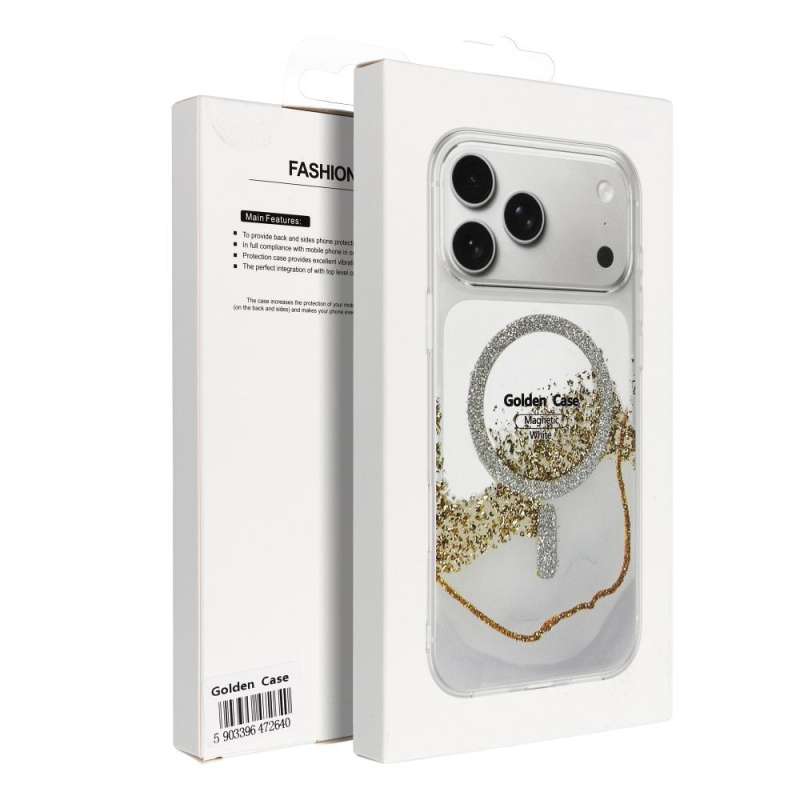 SPOTT-GR Golden Case - Θήκη για Apple iPhone 17 Pro με Υποστήριξη MagSafe σε Άσπρο Χρώμα