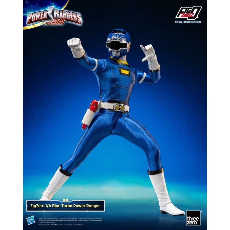 SPOTT-GR Power Rangers Turbo FigZero - Φιγούρα Δράσης (Αναλογία 1/6) Blue Turbo Power Ranger με Ύψος 30cm