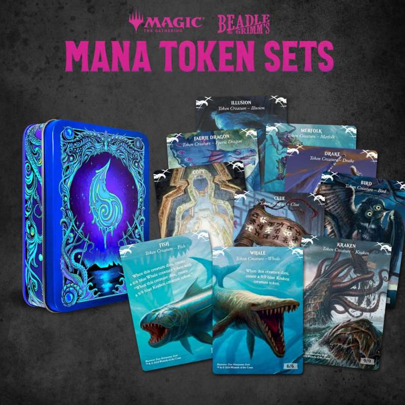 SPOTT-GR Magic the Gathering Dice and Token Pack Blue Mana