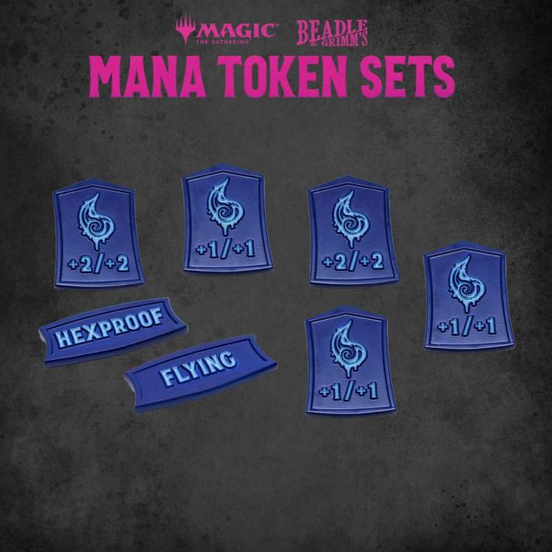 SPOTT-GR Magic the Gathering Dice and Token Pack Blue Mana