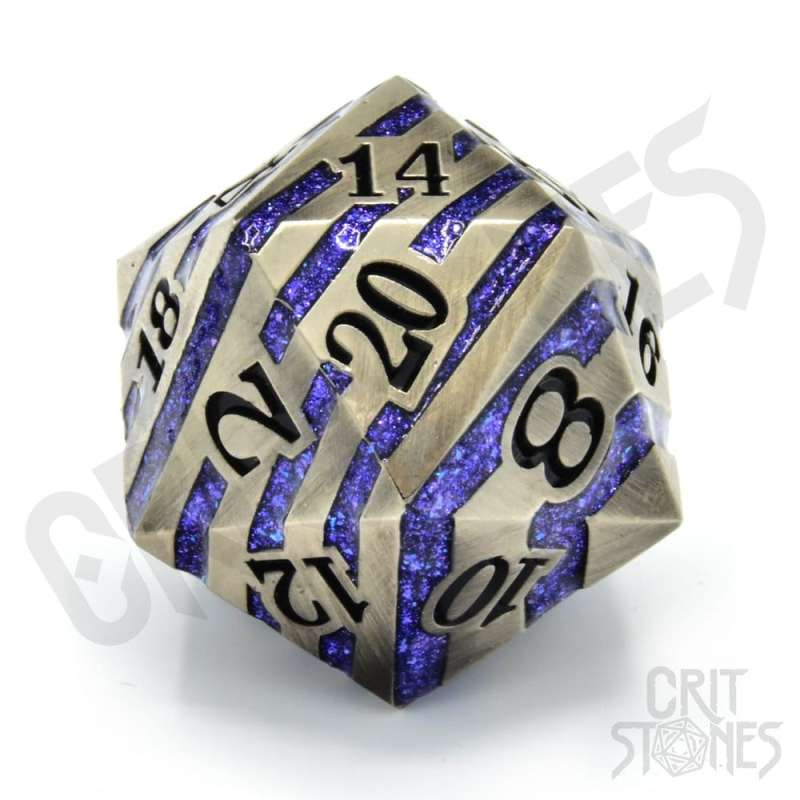 SPOTT-GR CritStones - Μεταλλικό Ζάρι D20 Engraved Elder 3cm