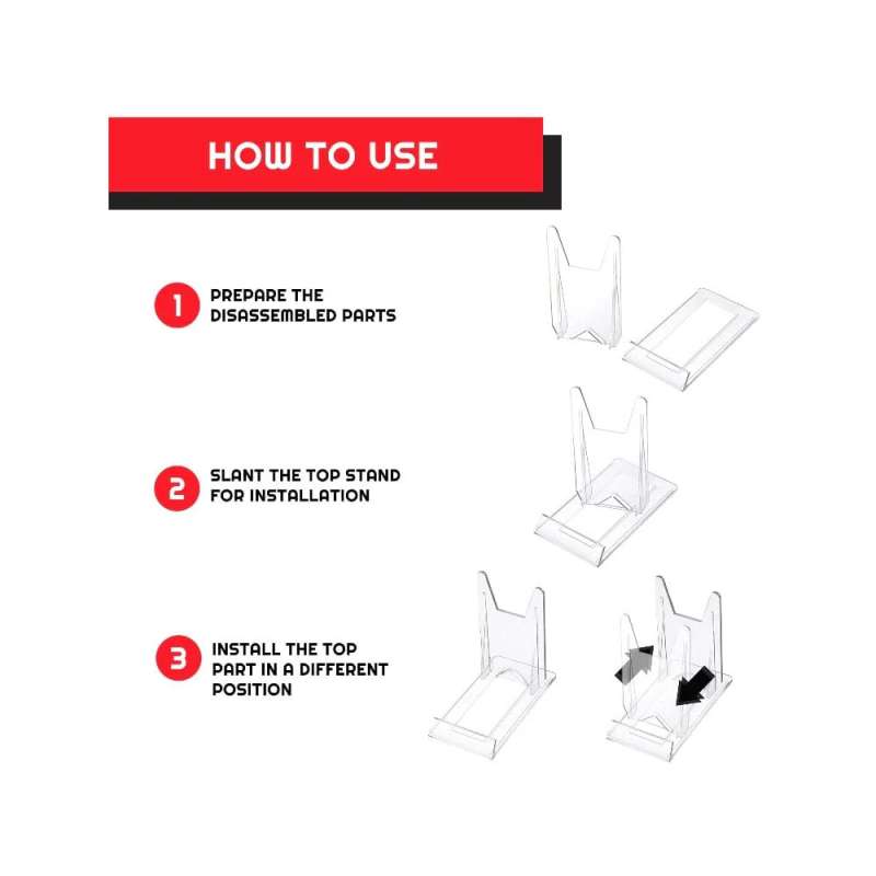 SPOTT-GR Adjustable Easel Stand - Σετ 6 Ρυθμιζόμενων Βάσεων Στήριξης Συμβατές με Θήκες Βιντεοπαιχνιδιών