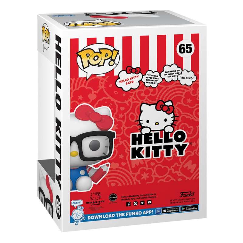 SPOTT-GR Hello Kitty POP! Sanrio - Φιγούρα Βινυλίου Hello Kitty Nerd με Ύψος 9cm