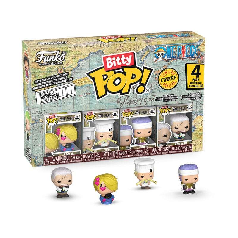 SPOTT-GR One Piece Bitty POP! - Φιγούρες Βινυλίου 4-Pack Sanji με Ύψος 2.5cm