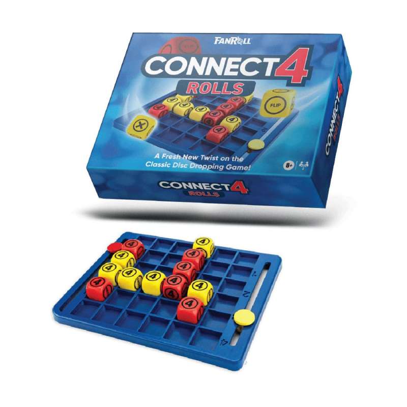 SPOTT-GR FanRoll Hasbro - Επιτραπέζιο Παιχνίδι Connect 4 Rolls