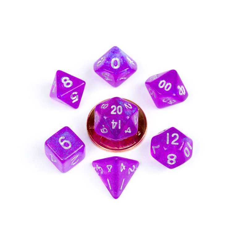 SPOTT-GR FanRoll Mini - Ζάρια Stardust Purple (Σετ 7 Τεμάχια)