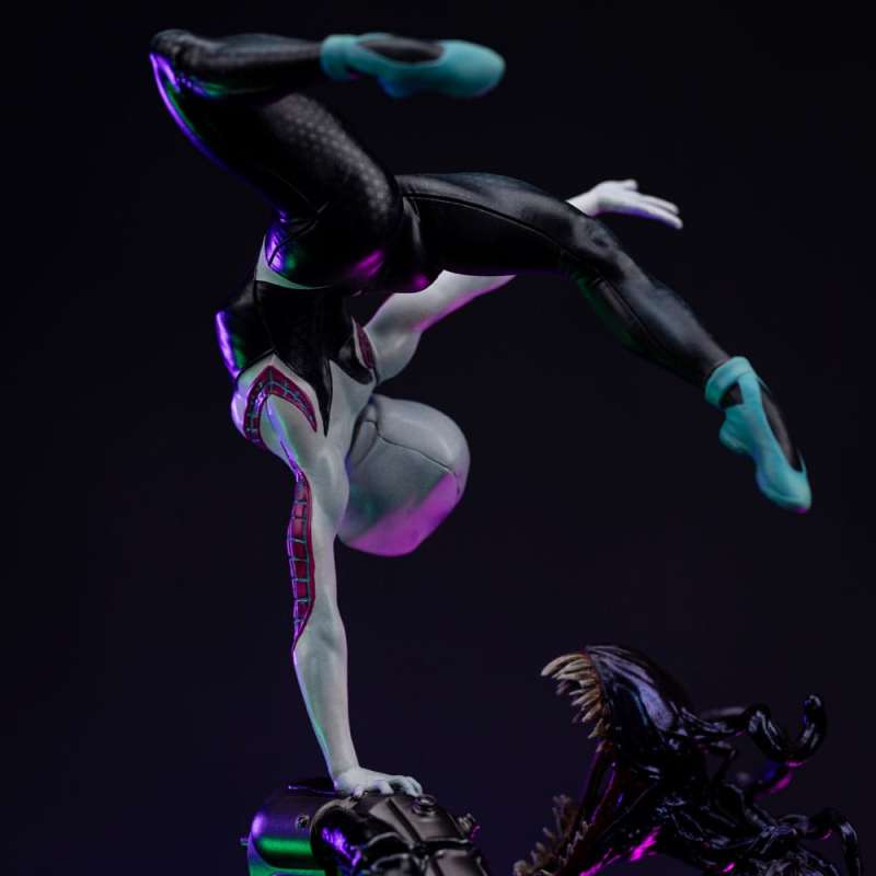 SPOTT-GR Spider-Man vs Villains Art Scale - Φιγούρα (Αναλογία 1/10) Ghost Spider Diorama με Ύψος 34cm