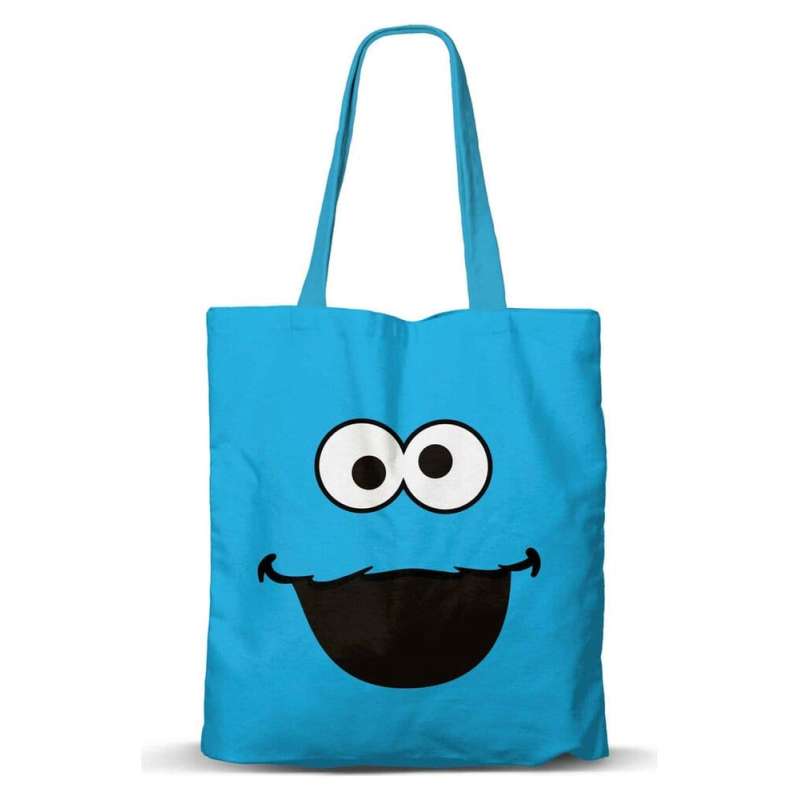 SPOTT-GR Τσάντα Ώμου Fan Cookie Monster Face σε Μπλε Χρώμα
