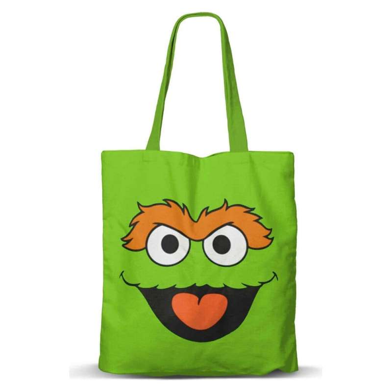 SPOTT-GR Τσάντα Ώμου Fan Oscar the Grouch Face σε Πράσινο Χρώμα
