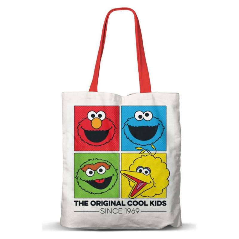 SPOTT-GR Τσάντα Ώμου Fan Sesame Street Cool σε Άσπρο Χρώμα