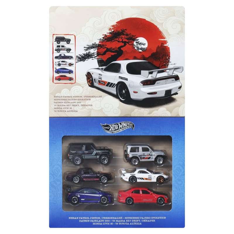 SPOTT-GR Hot Wheels Silver Series Die-Cast - Σετ Οχημάτων (Αναλογία 1/64) Streets of Japan