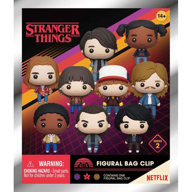 SPOTT-GR Stranger Things 3D PVC Bag Clips Series 2 Display (Σετ 24 Τεμάχια)