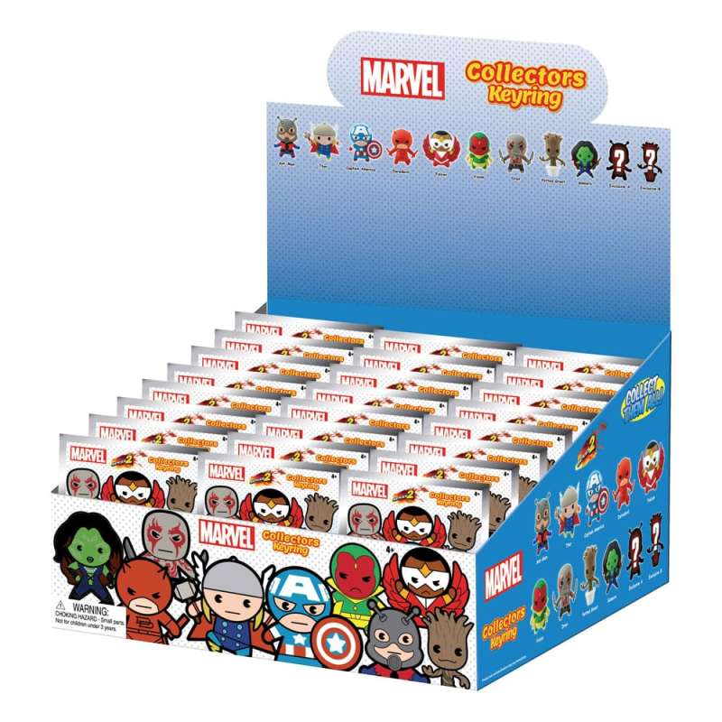 SPOTT-GR Marvel 3D PVC Bag Clips Series 2 Display (Σετ 24 Τεμάχια)