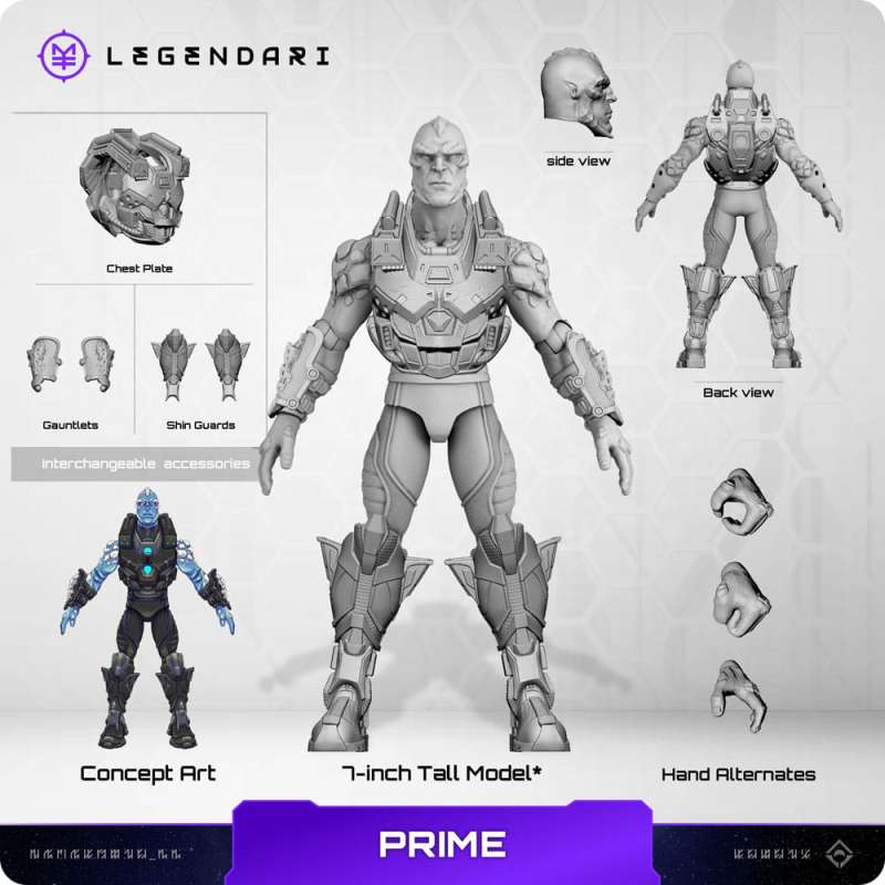 SPOTT-GR Legendari - Φιγούρα Δράσης (Αναλογία 1/10) Prime με Ύψος 18cm