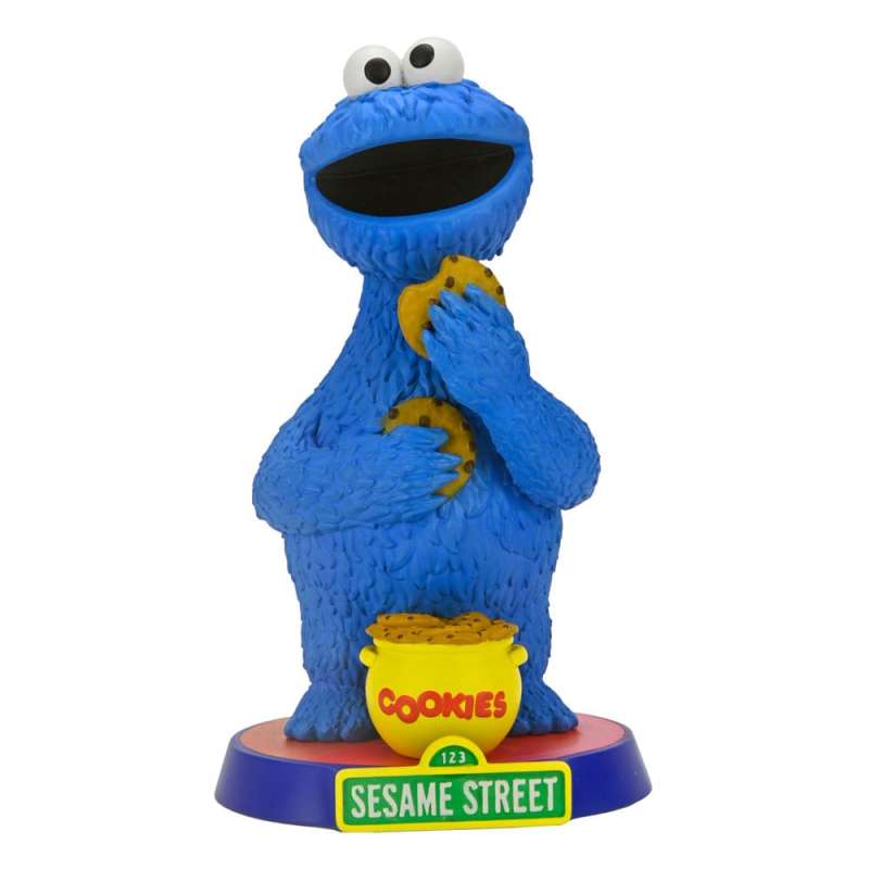 SPOTT-GR Sesame Street Head Knocker Bobble-Head Cookie Monster με Ύψος 18cm