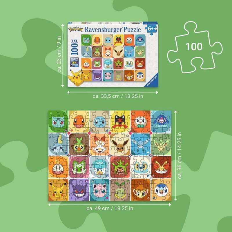 SPOTT-GR Pokémon - Παιδικό Παζλ Pokémon Faces (100 Κομμάτια XXL)