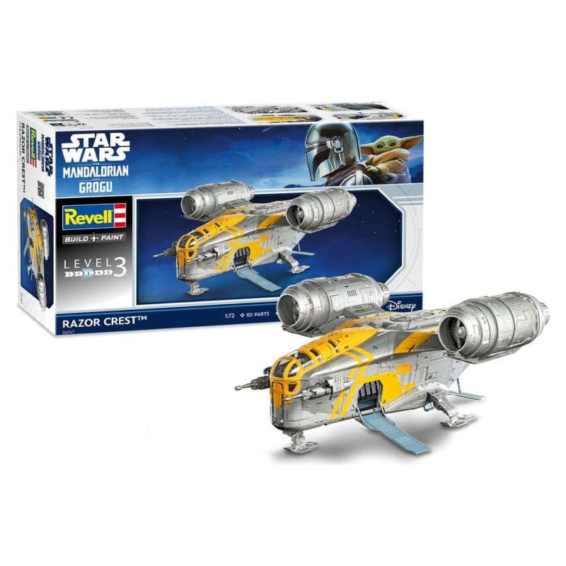 SPOTT-GR Star Wars The Mandalorian and Grogu Revell - Κιτ Μοντελισμού (Αναλογία 1/72) Razor Crest με Ύψος 34cm