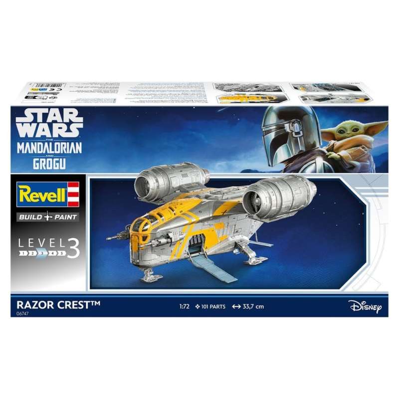 SPOTT-GR Star Wars The Mandalorian and Grogu Revell - Κιτ Μοντελισμού (Αναλογία 1/72) Razor Crest με Ύψος 34cm