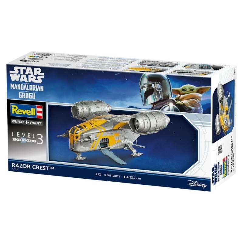 SPOTT-GR Star Wars The Mandalorian and Grogu Revell - Κιτ Μοντελισμού (Αναλογία 1/72) Razor Crest με Ύψος 34cm