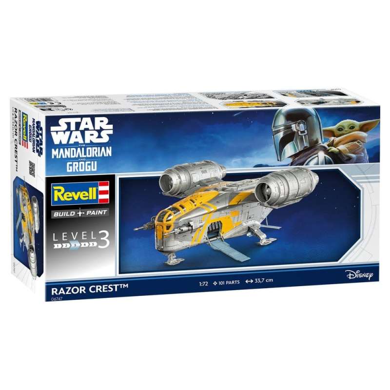 SPOTT-GR Star Wars The Mandalorian and Grogu Revell - Κιτ Μοντελισμού (Αναλογία 1/72) Razor Crest με Ύψος 34cm