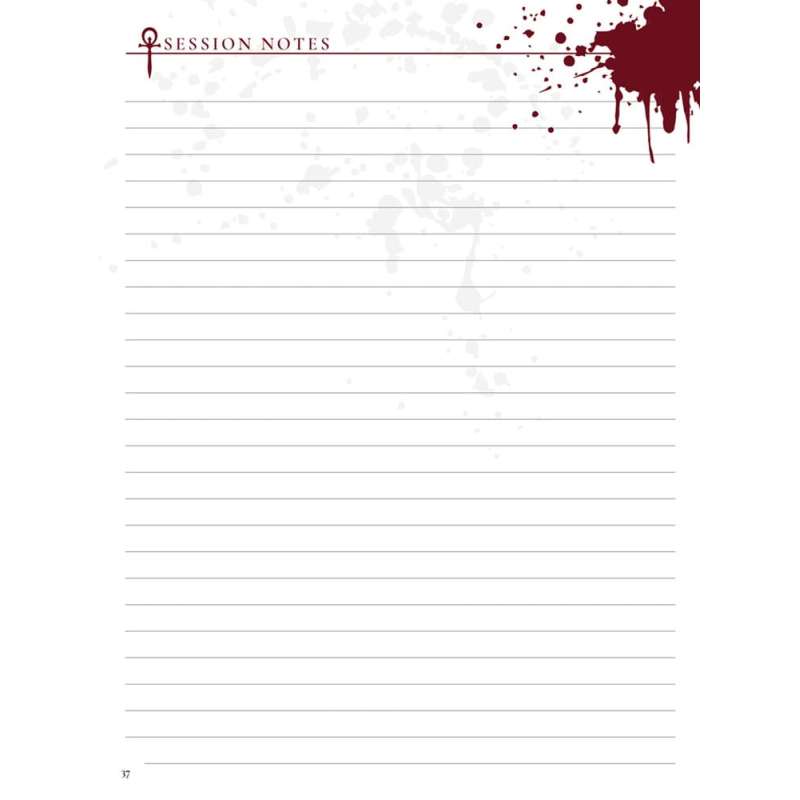 SPOTT-GR Vampire: The Masquerade 5th Edition RPG Journal Expanded Character Sheet Journal (Αγγλική Έκδοση)