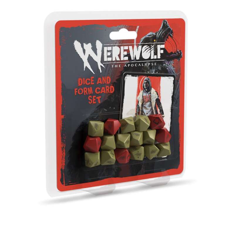 SPOTT-GR Werewolf: The Apocalypse 5th Edition RPG Dice and Form Card Set