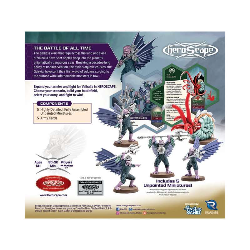 SPOTT-GR Heroscape Army Expansion Embers of War: Krakenling & Gelryie Vanguards (Αγγλική Έκδοση)